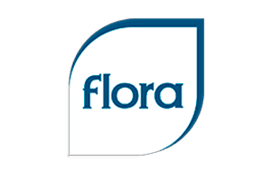 Logo da marca Flora — parceira da Grupo Elo Distribuidora